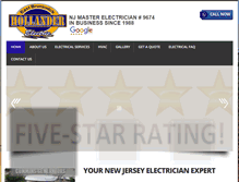 Tablet Screenshot of hollanderelectric.com